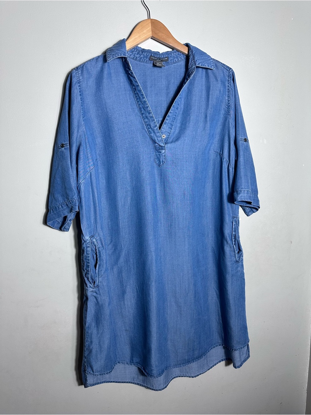 Chelsea & Theodore Blue Tunic Dress